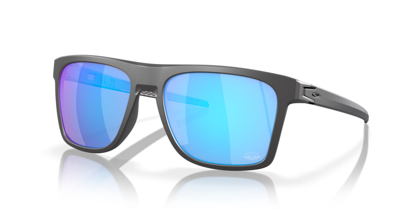 Oakley Leffingwell Maverick Viñales Signature Series Matte Dark Grey- Prizm Sapphire - biket.co.za