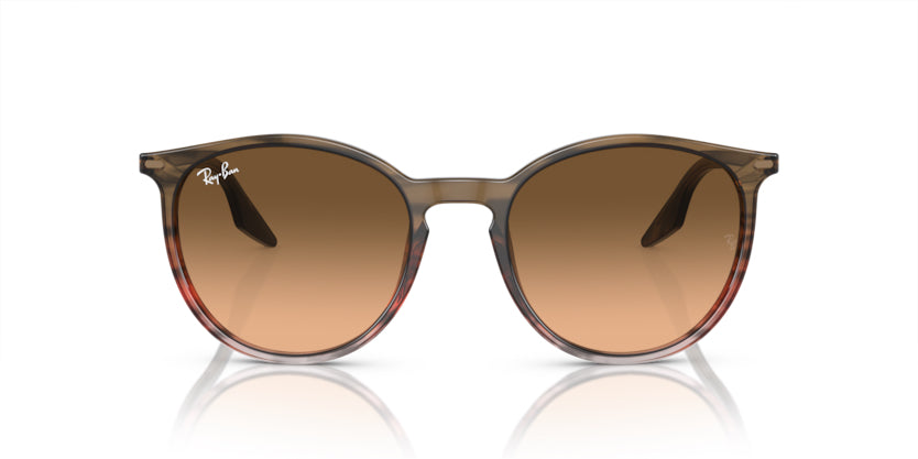 Ray-Ban Striped Brown Gradient Red- Rosa - biket.co.za