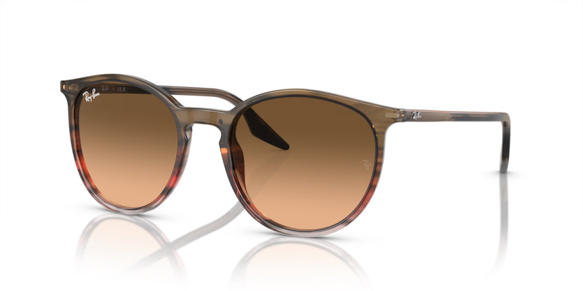 Ray-Ban Striped Brown Gradient Red- Rosa - biket.co.za