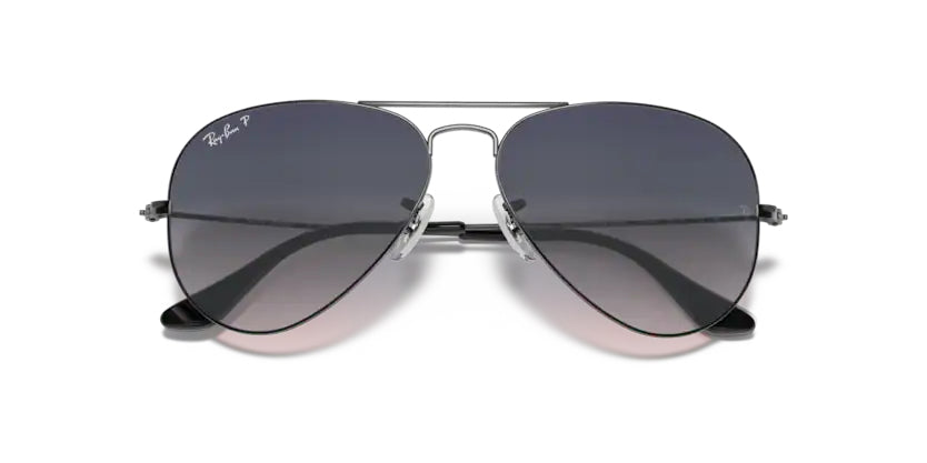 
                  
                    Ray-Ban Aviator Large Gun Metal - Blue/Grey Polarized - biket.co.za
                  
                
