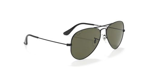 Ray-Ban Aviator Large- Polished Black Polarized - biket.co.za