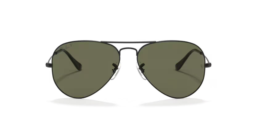 Ray-Ban Aviator Large- Polished Black Polarized - biket.co.za