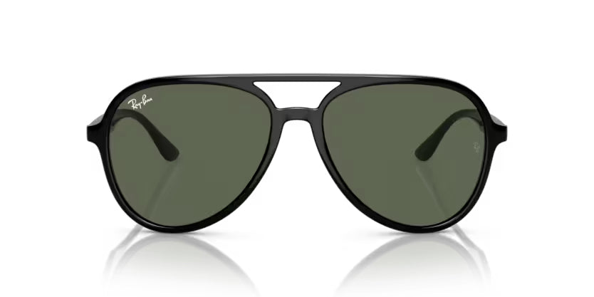 Ray-Ban Polished Black- Dark Green - biket.co.za