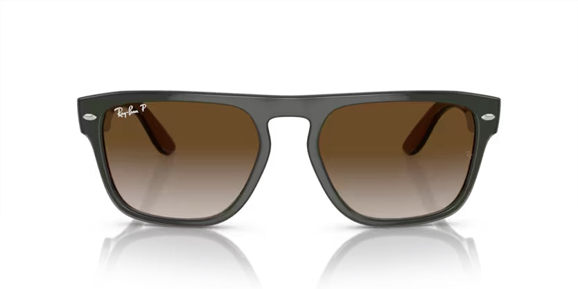 Ray-Ban Green, Dark Grey & Transparent Brown- Brown Gradient Polarized - biket.co.za