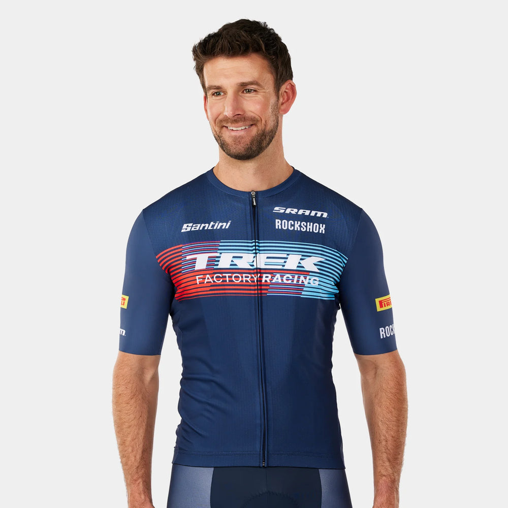 Santini Trek Factory Racing Men’s Team Replica Cycling Jersey - biket.co.za