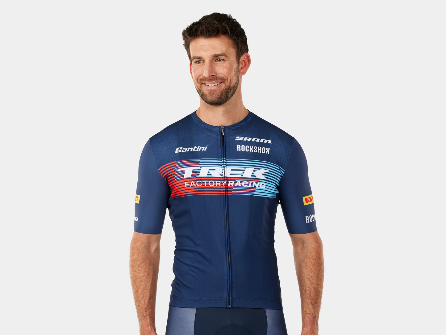 Santini Trek Factory Racing Men’s Team Replica Cycling Jersey - biket.co.za