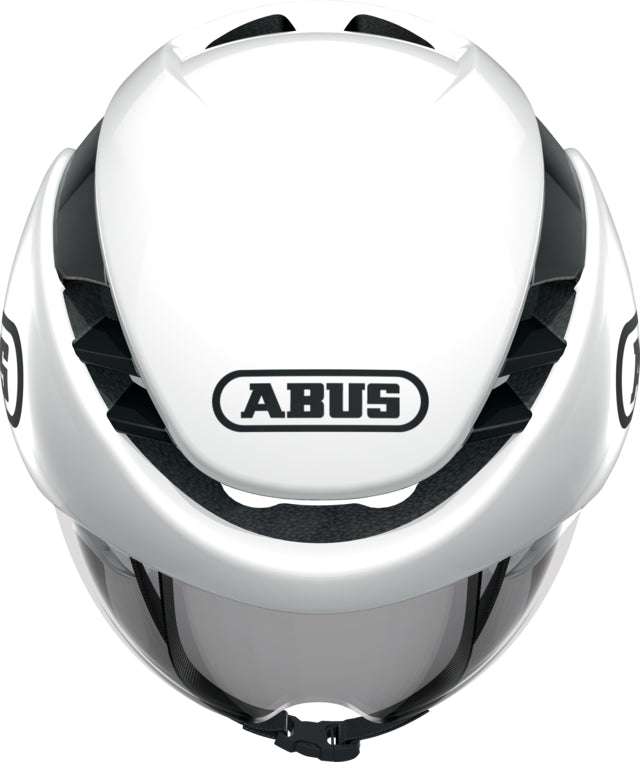 ABUS GameChanger Tri - Shiney White Helmet - biket.co.za