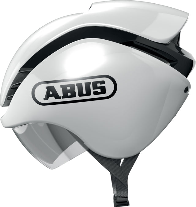 ABUS GameChanger Tri - Shiney White Helmet - biket.co.za