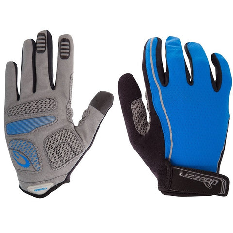 Lizzard Dactyl – Mens Long Finger Gloves – Royal Blue