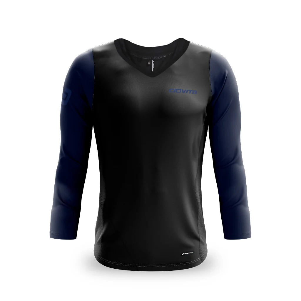 Ciovita Mens AR Long Sleeve Trail Tee- Black/ Navy - biket.co.za