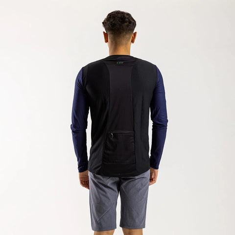 Ciovita Mens AR Long Sleeve Trail Tee- Black/ Navy - biket.co.za