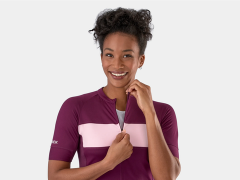 Trek Circuit Women's LTD Cycling Jersey - Mulberry/Blush