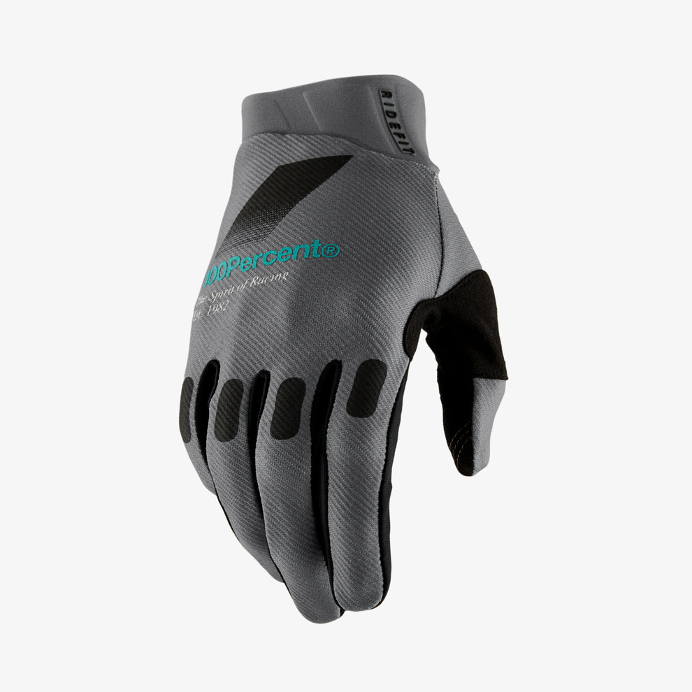 100% RIDEFIT Gloves Petrol - biket.co.za