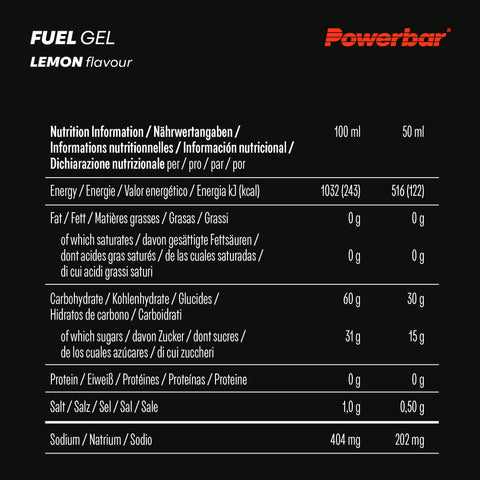 PowerBar Fuel Gel- Lemon 50ml