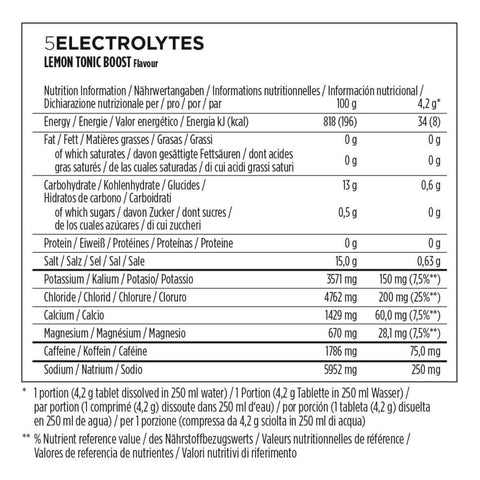 PowerBar 5 Electrolytes Sports Drink- Lemon Tonic (10 Tabs)