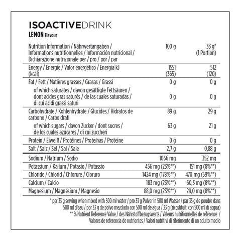 PowerBar IsoActive- Lemon 600g