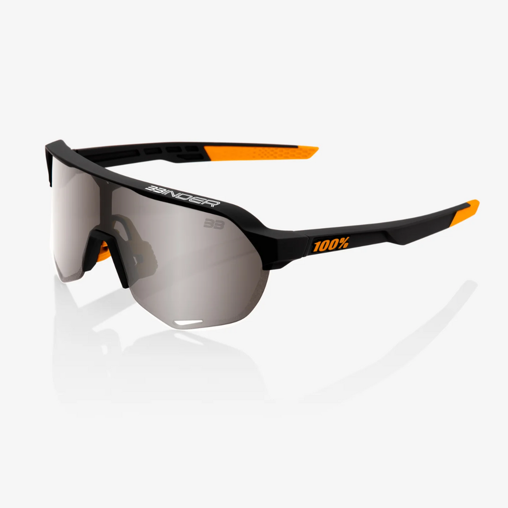 100% S2 - BRAD BINDER SE BLACK - SILVER MIRROR LENS - biket.co.za