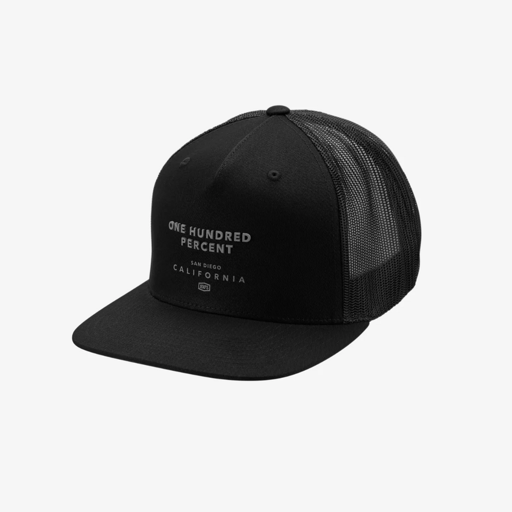 100% MACK TRUCKER CAP AJ FIT BLACK - OS - biket.co.za