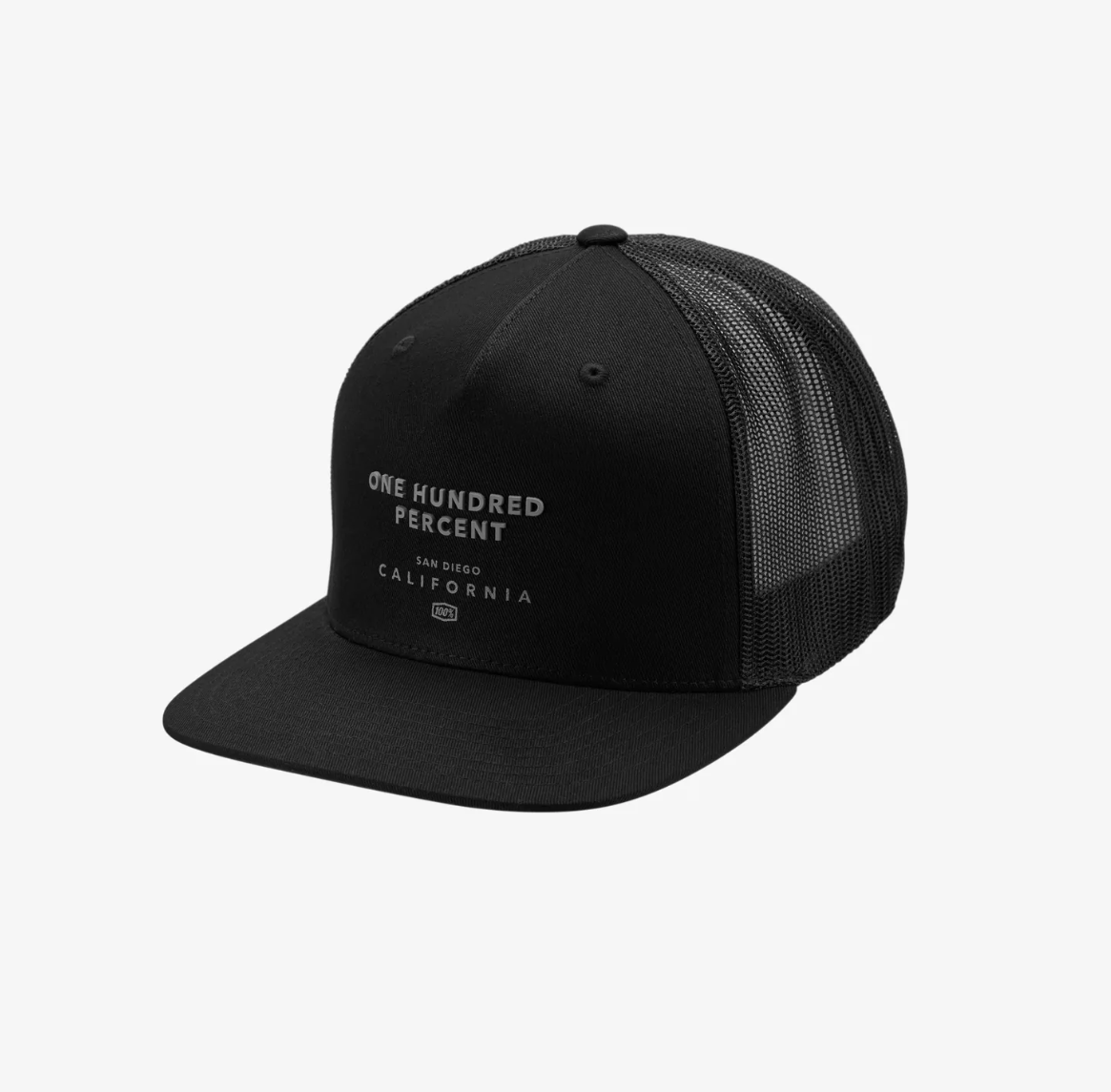 100% MACK TRUCKER CAP AJ FIT BLACK - OS - biket.co.za