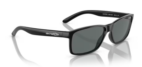 Arnette Slickster- Shiny Black Polarised Dark Grey