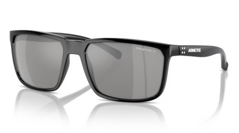 Arnette Stripe- Black Polarized Grey Mirror