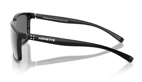 Arnette Stripe- Black Polarized Grey Mirror