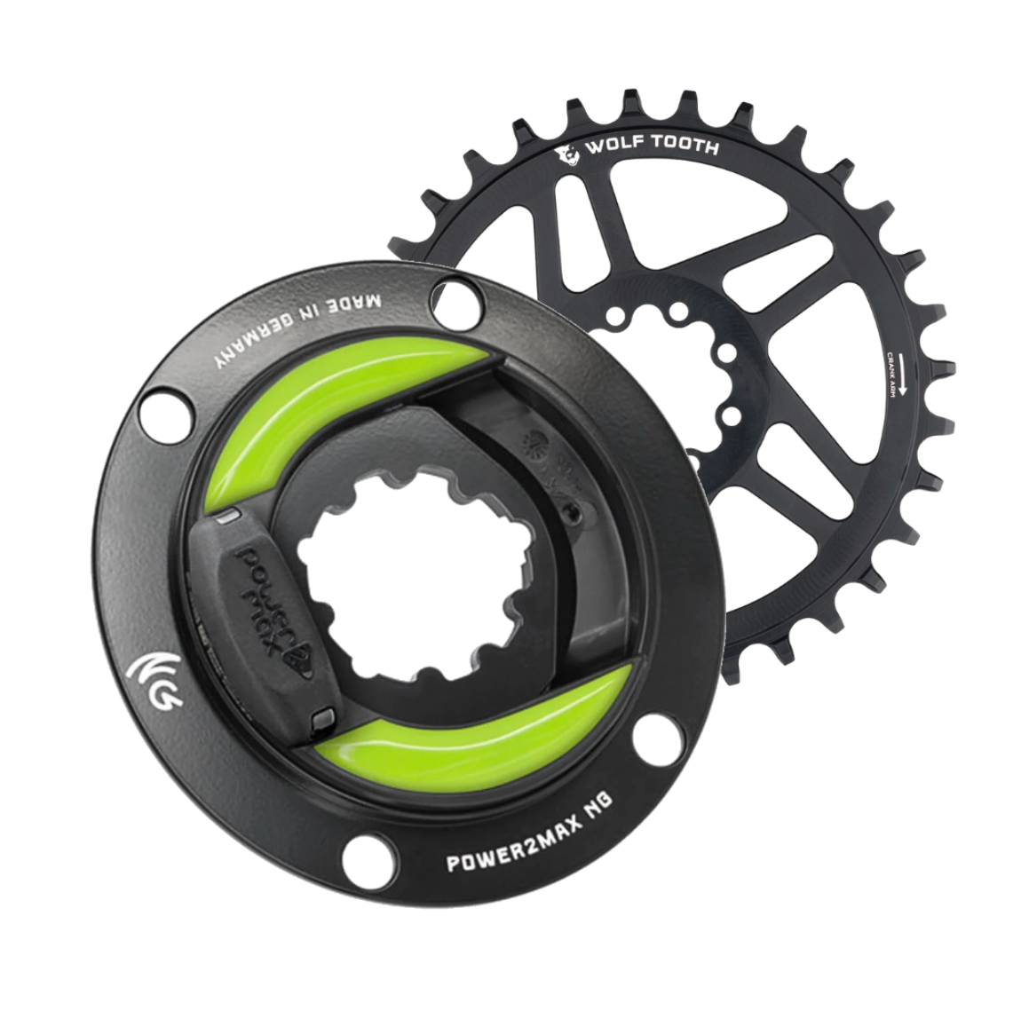 Power2max NGeco MTB SRAM Transmission Compati. Power Meter (boost) - **8-bolt** Chainring and Bolts - biket.co.za