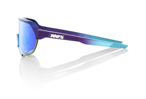 100% S2 - Matte Metallic Into the Fade - Blue Topaz Multilayer Mirror Lens