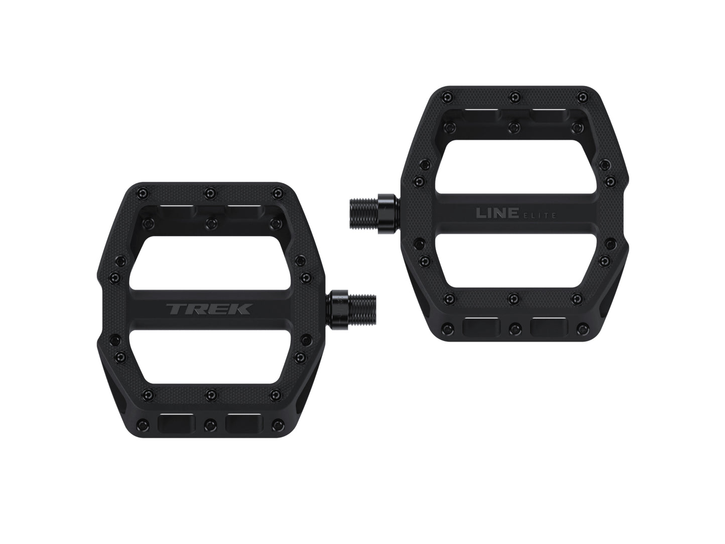 Trek Line Elite Flat Pedal Set- Matte Black - biket.co.za