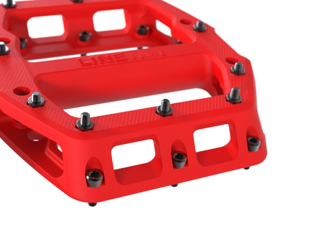 Trek Line Elite MTB Pedal Set - Radioactive Red - biket.co.za