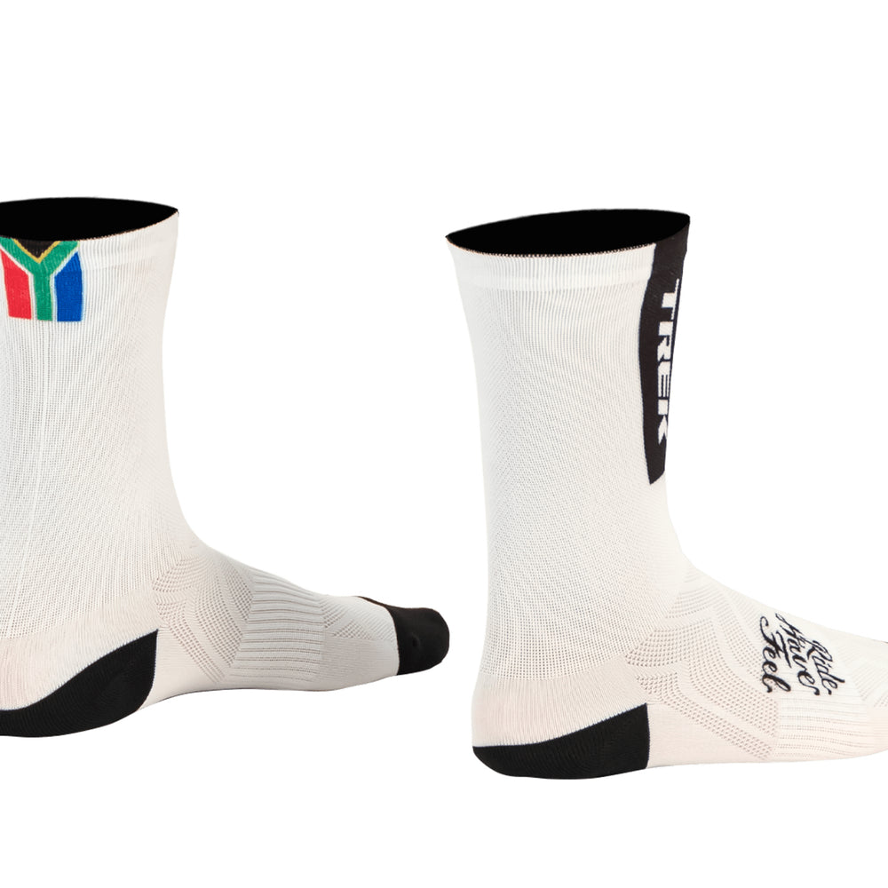 Trek SA Socks- White - biket.co.za