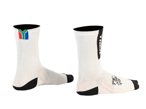 Trek SA Socks- White - biket.co.za