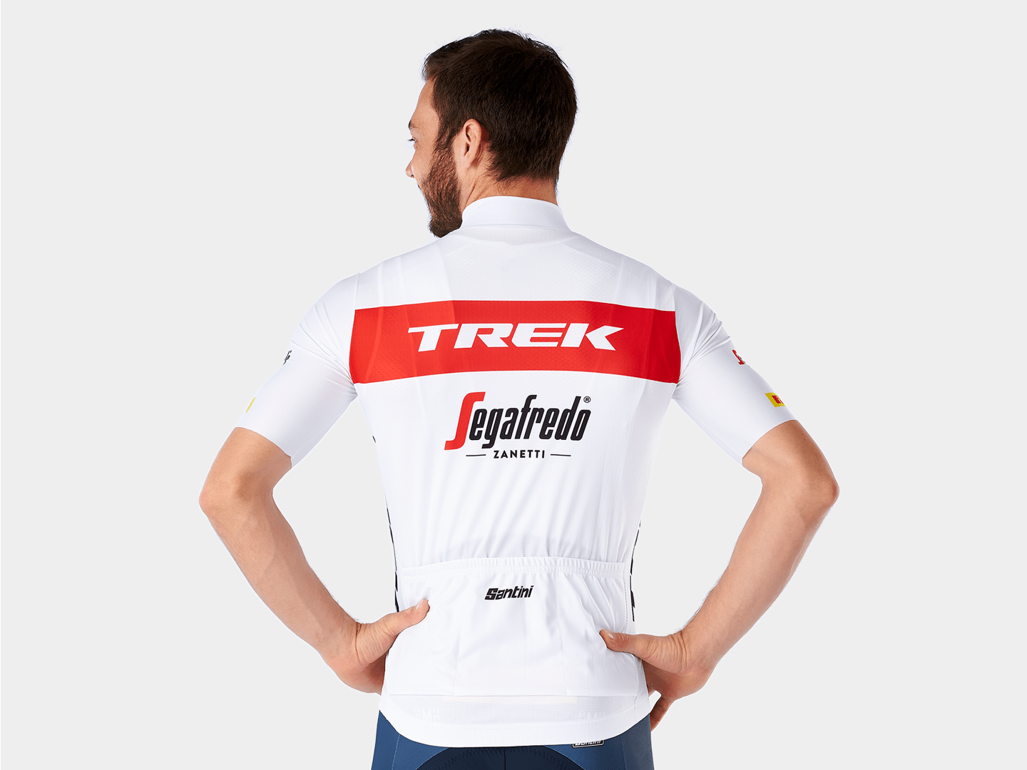 Santini Trek-Segafredo Men's Team Race Replica Jersey –