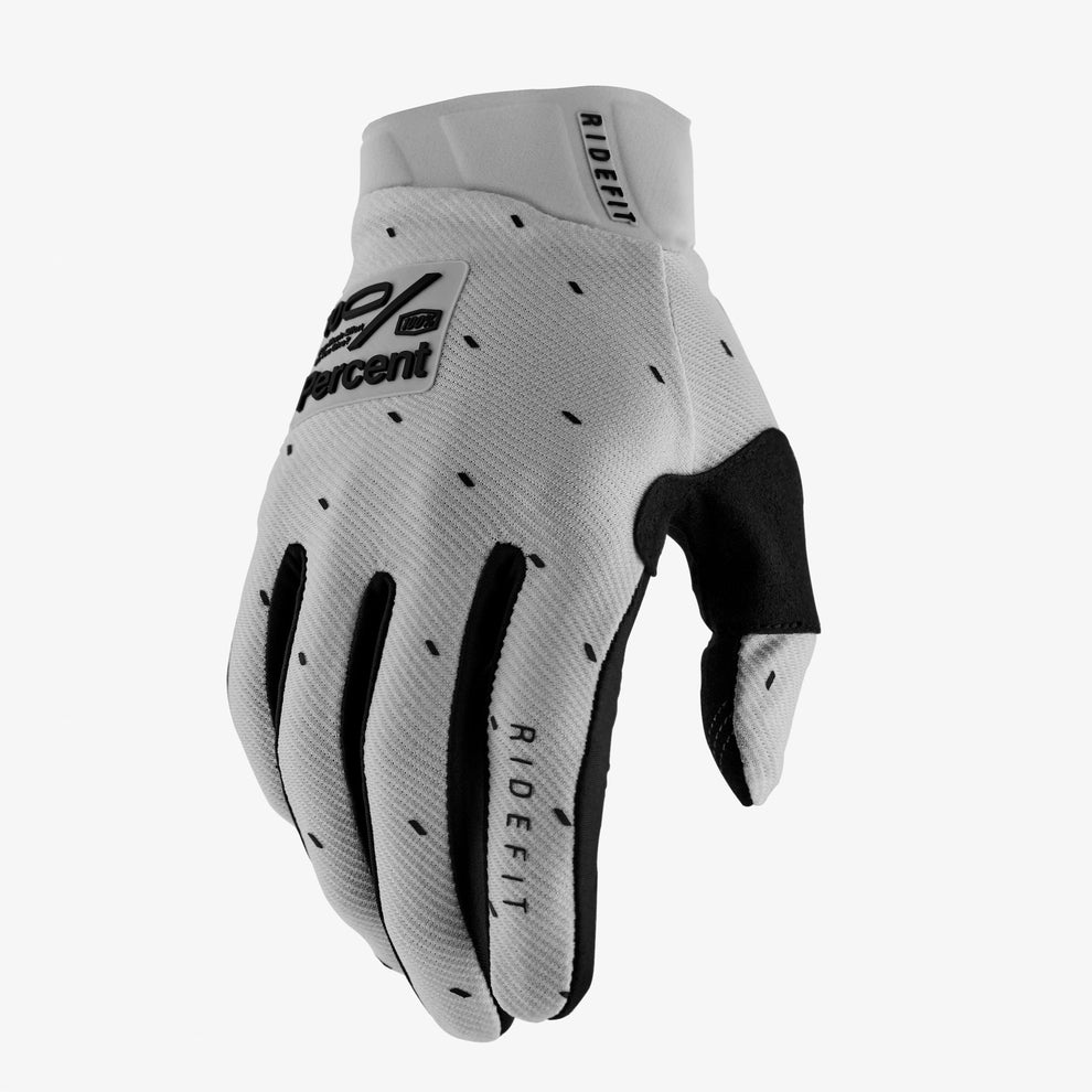 100% RIDEFIT Gloves Slasher Silver - biket.co.za