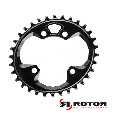 ABSOLUTE BLACK C/RING MTB ROTOR 76BCD OVAL BLACK 32T (OVRT/32BK) - biket.co.za