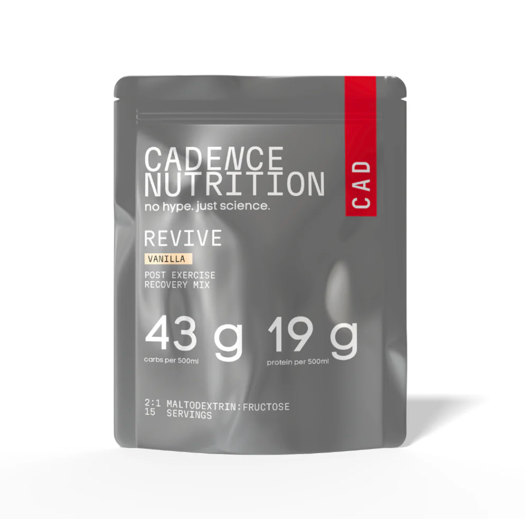 Cadence Nutrition post-exercise drink mix in Vanilla