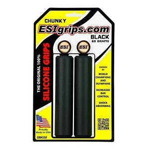 ESI Chunky Grips Black 60g - biket.co.za