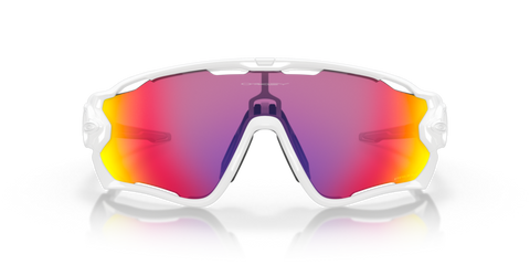 Oakley Jawbreaker Prizm Road Lenses Polished White Frame biket