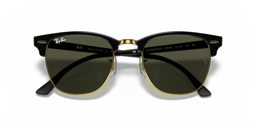 Ray-Ban Clubmaster- Black on Gold - biket.co.za