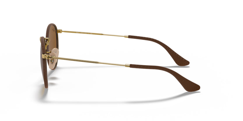Ray-Ban Round Craft- Leather Brown - biket.co.za