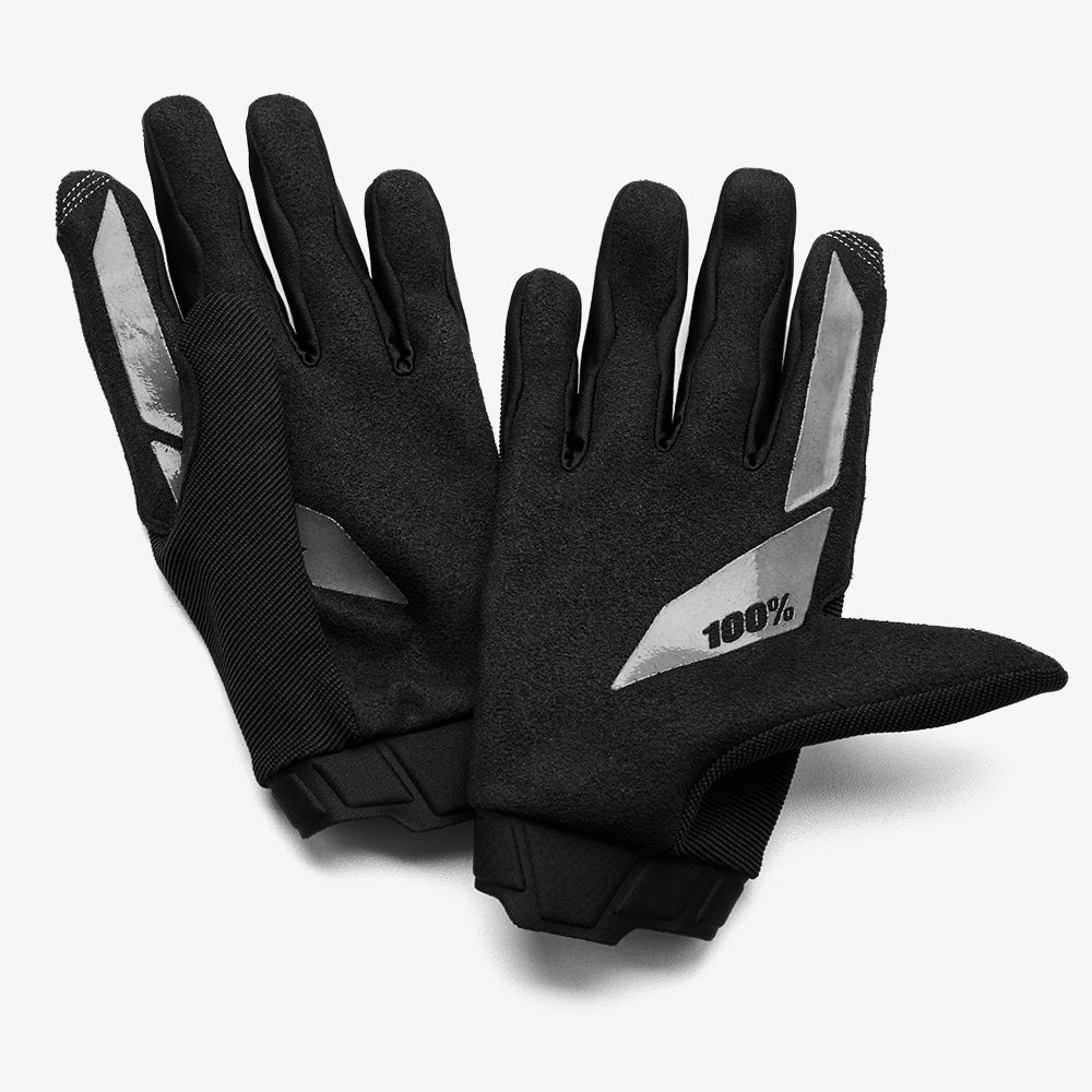 100% Ridecamp Gloves Black - biket.co.za