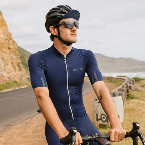 Men's Apex Fusion Pro Fit Jersey (Navy) - biket.co.za