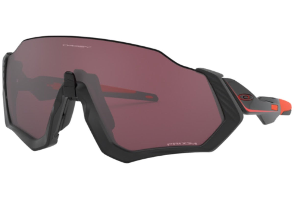 Oakley Flight Jacket - Black / Red - Prizm Road - biket.co.za