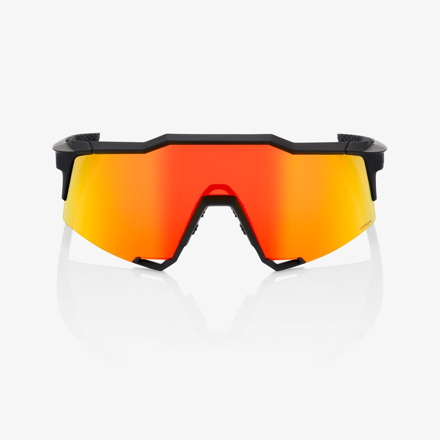 100% Speedcraft - Soft Tact Black - Hiper Red Multilayer Mirror Lens - biket.co.za