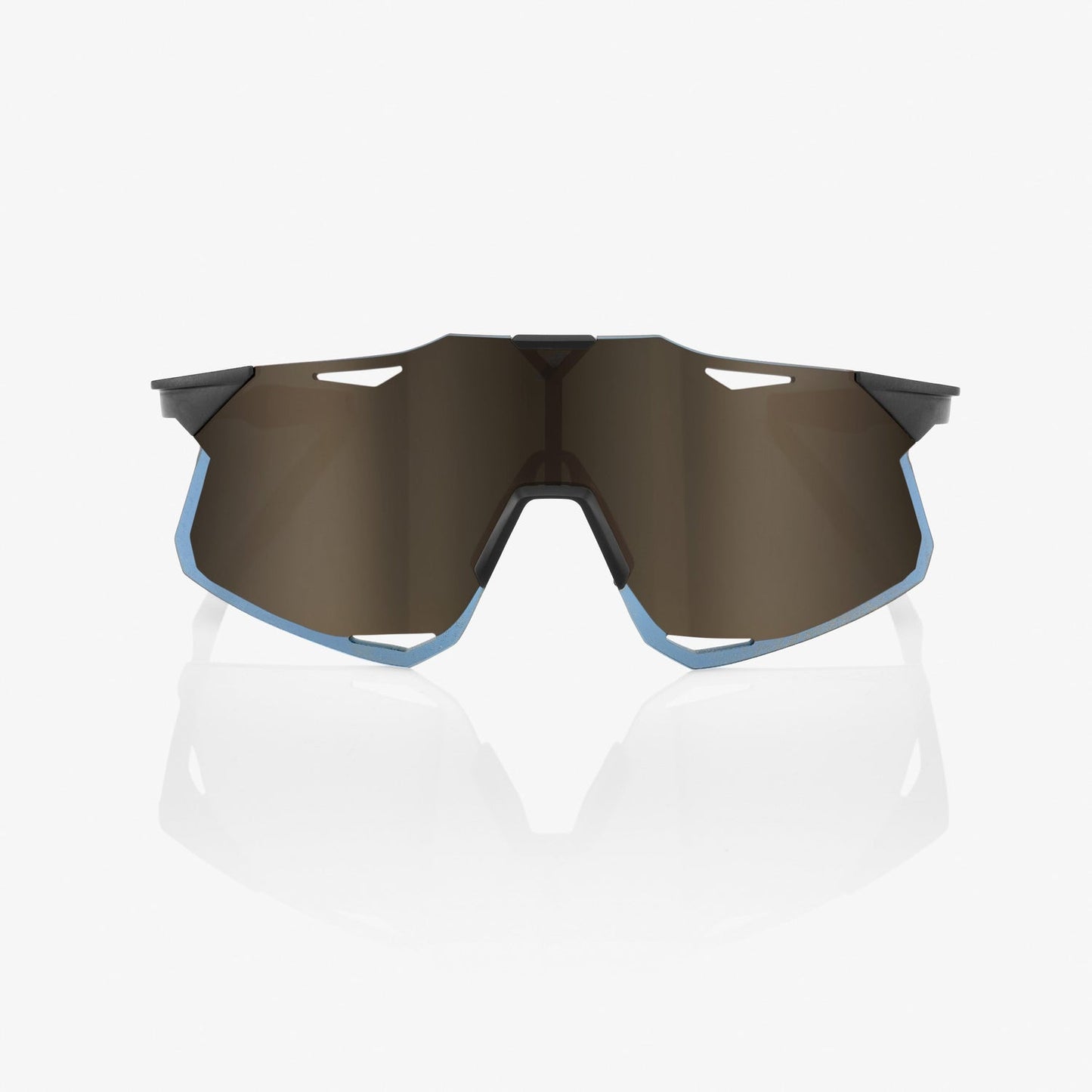 100% Hypercraft Matte Black- Soft Gold Mirror Lens - biket.co.za