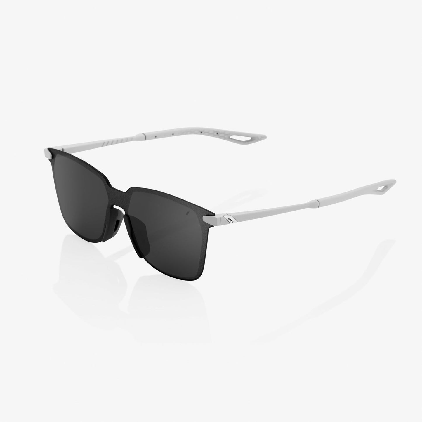 100% Legere Square - Soft Tact Stone Grey - Black Mirror Lens - biket.co.za