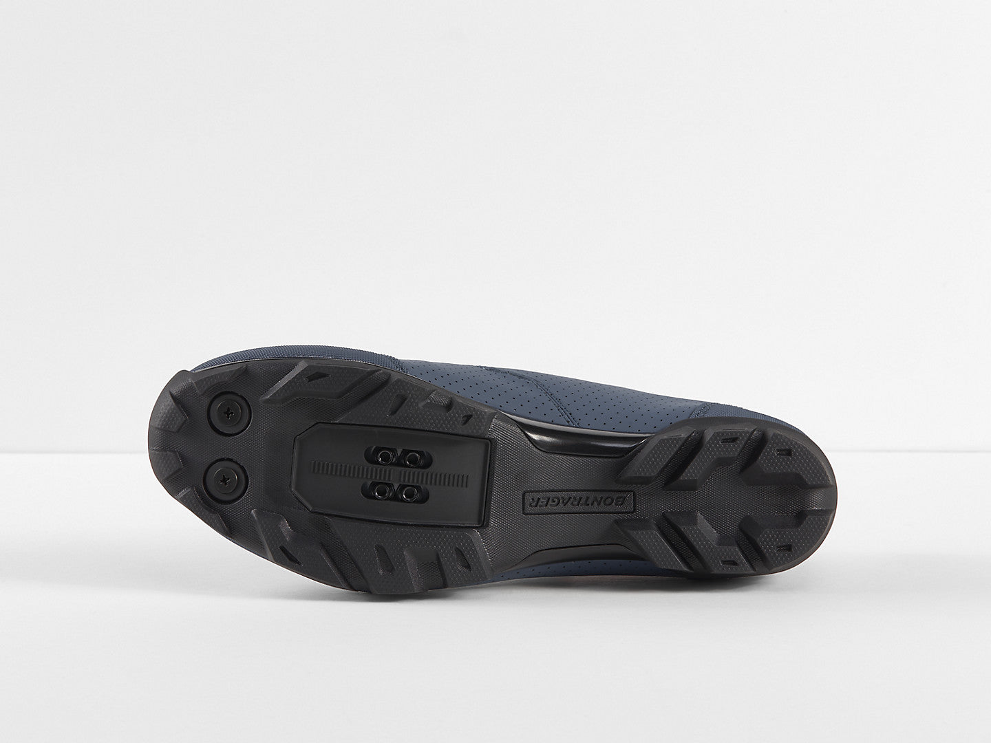 Bontrager Evoke Mountain Bike Shoes - Battleship Blue/Radioactive Orange - biket.co.za