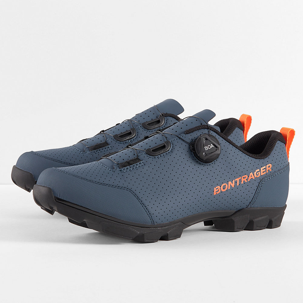 
                  
                    Bontrager Evoke Mountain Bike Shoes - Battleship Blue/Radioactive Orange - biket.co.za
                  
                