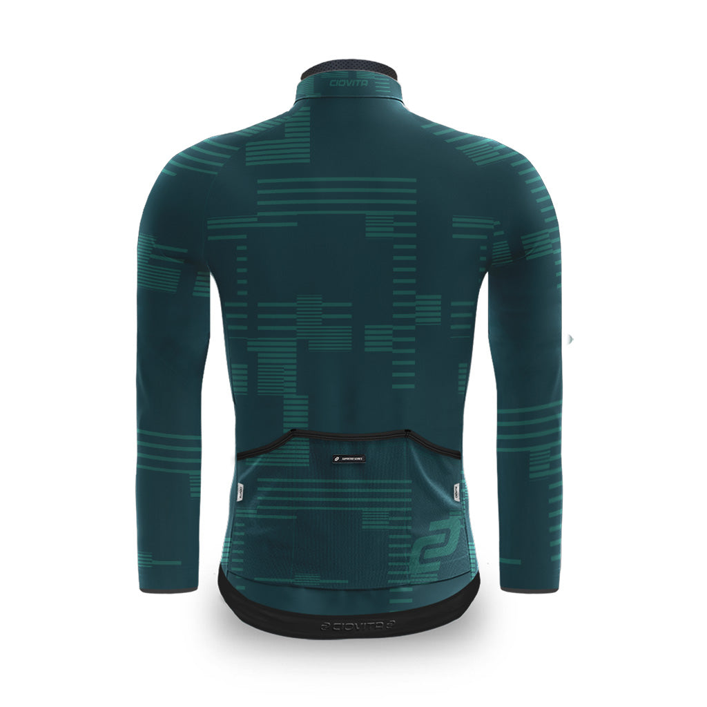 Ciovita Mens Strisce Lava Jacket- Teal - biket.co.za