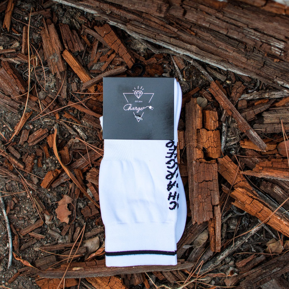 
                  
                    Charger socks- White Simple - biket.co.za
                  
                